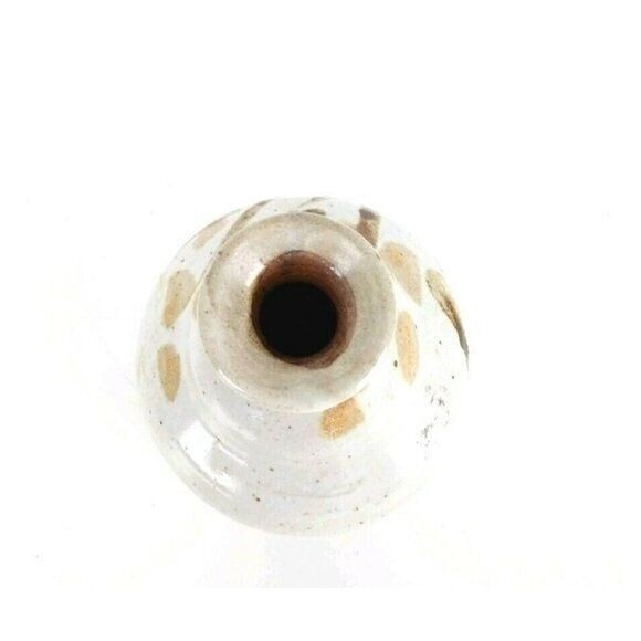 Vintage 60s MCM Stoneware Studio Art Botanical Pottery Bud Vase Signed JF - Picture 5 of 7